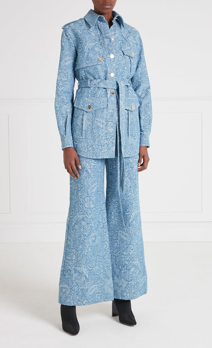 Francis Denim Shirt Jacket - Washed Blue
