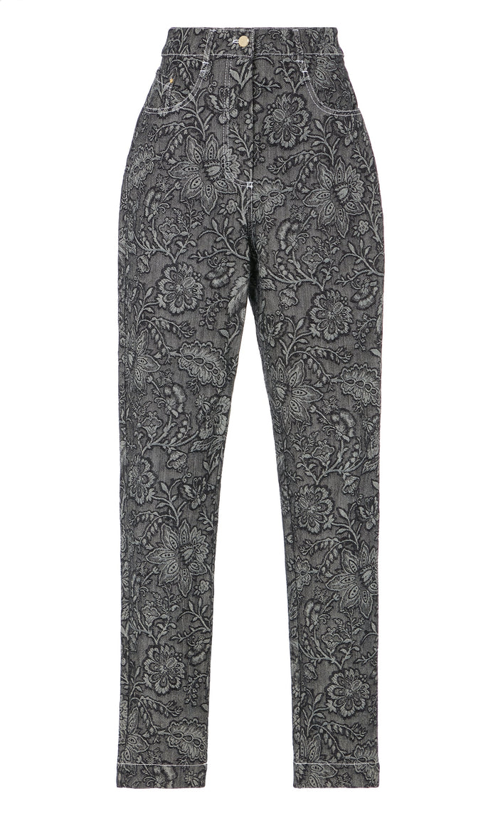 Francis Denim Trousers - Washed Black