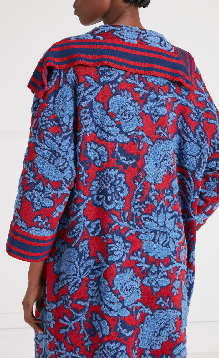 Francis Knit Cape - Harbour Blue
