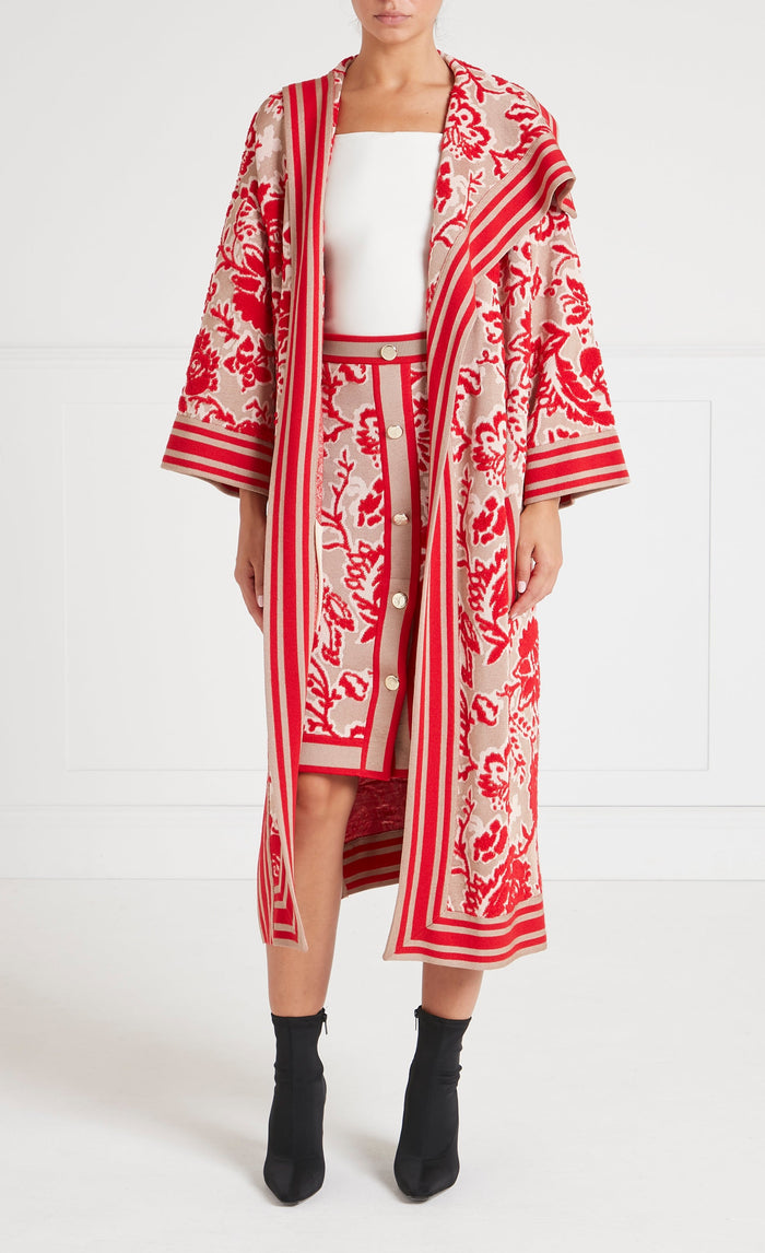 Francis Knit Cape - Oatmeal Mix