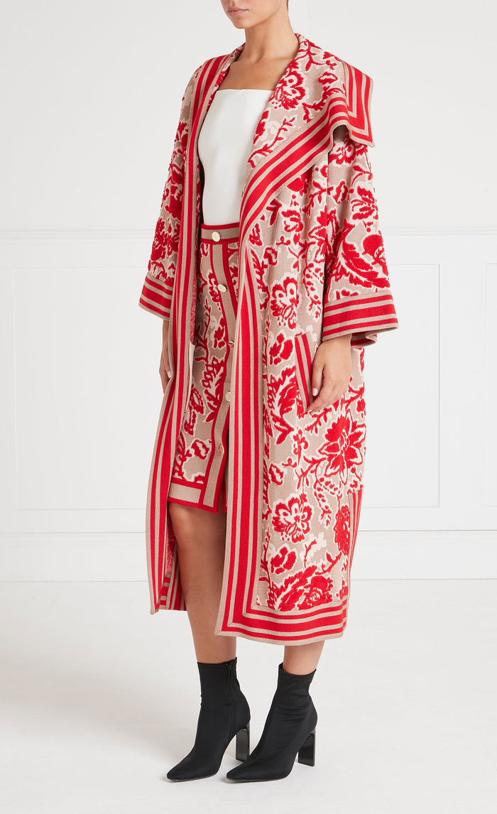 Francis Knit Cape - Oatmeal Mix