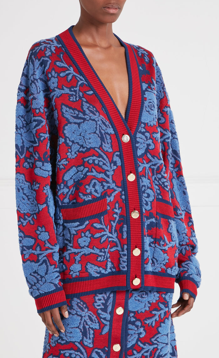 Francis Knit Cardigan - Harbour Blue