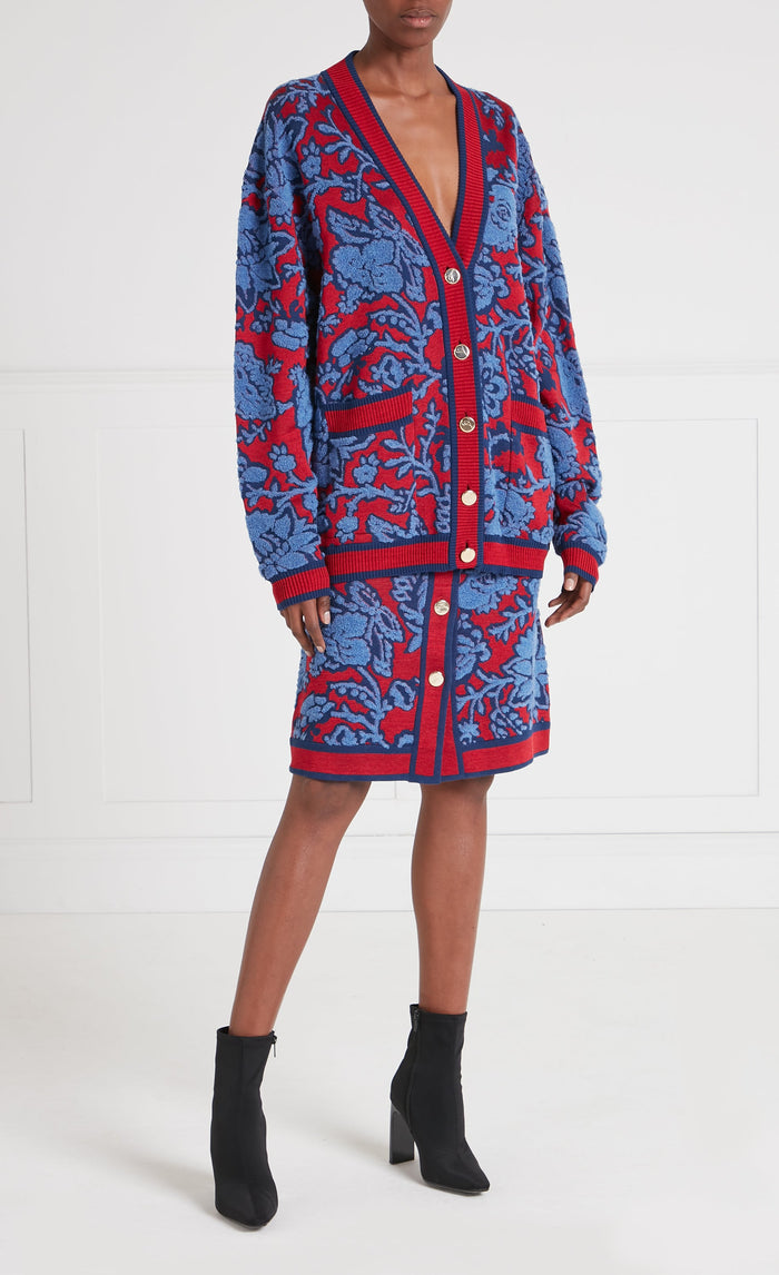 Francis Knit Cardigan - Harbour Blue