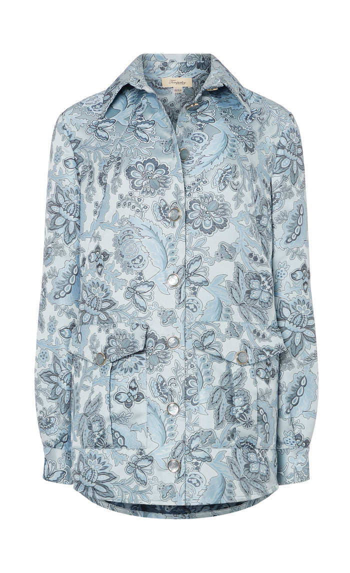 Francis Shirt Jacket - Light Blue