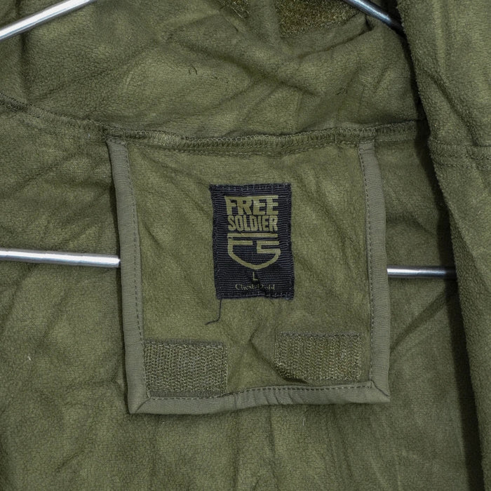 Free Soldier Olive Soft Shell Jacket - Large - Army & Outdoors - Softshell Jacket