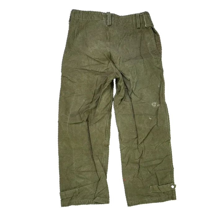 French Army M35 Canvas Motorcycle Trousers - Large - French Army Surplus - Combat Trousers