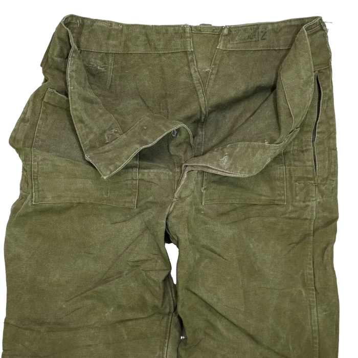 French Army M35 Canvas Motorcycle Trousers - Large - French Army Surplus - Combat Trousers