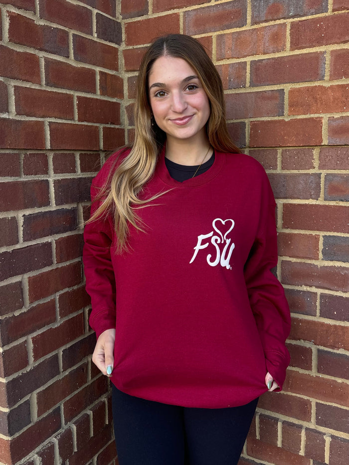 FSU Puff Ink Lyric Sweatshirt