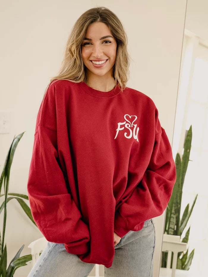 FSU Puff Ink Lyric Sweatshirt