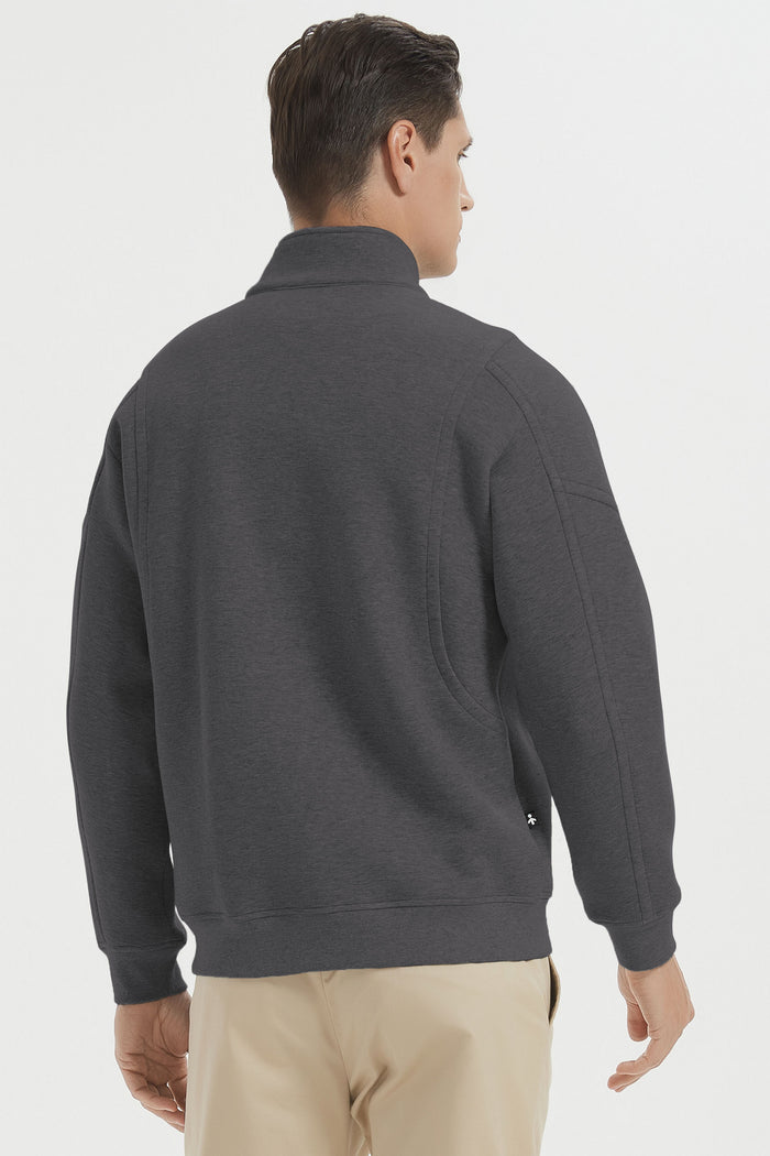 Orolay Full Zip Up Sweatshirt Long Sleeve Casual Jacket #color_darkgray