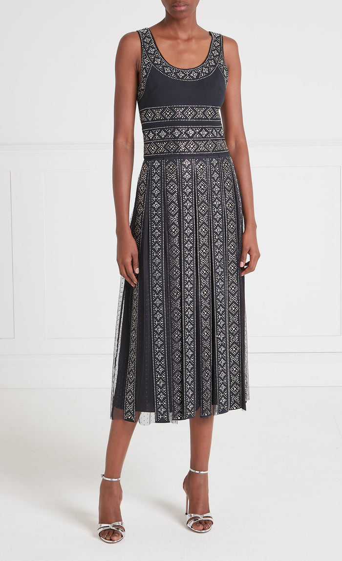 Gallantry Midi Dress - Black