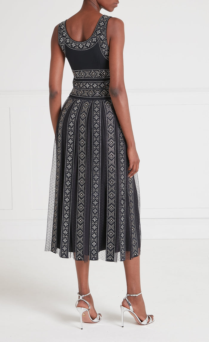 Gallantry Midi Dress - Black