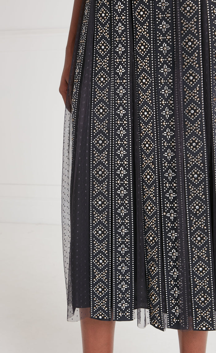 Gallantry Midi Dress - Black