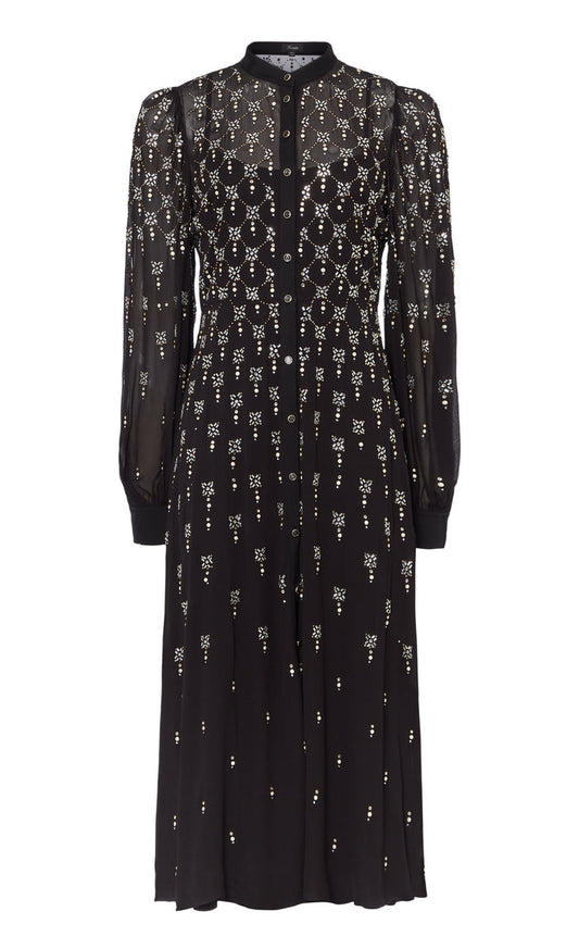 Gallantry Shirt Dress - Black