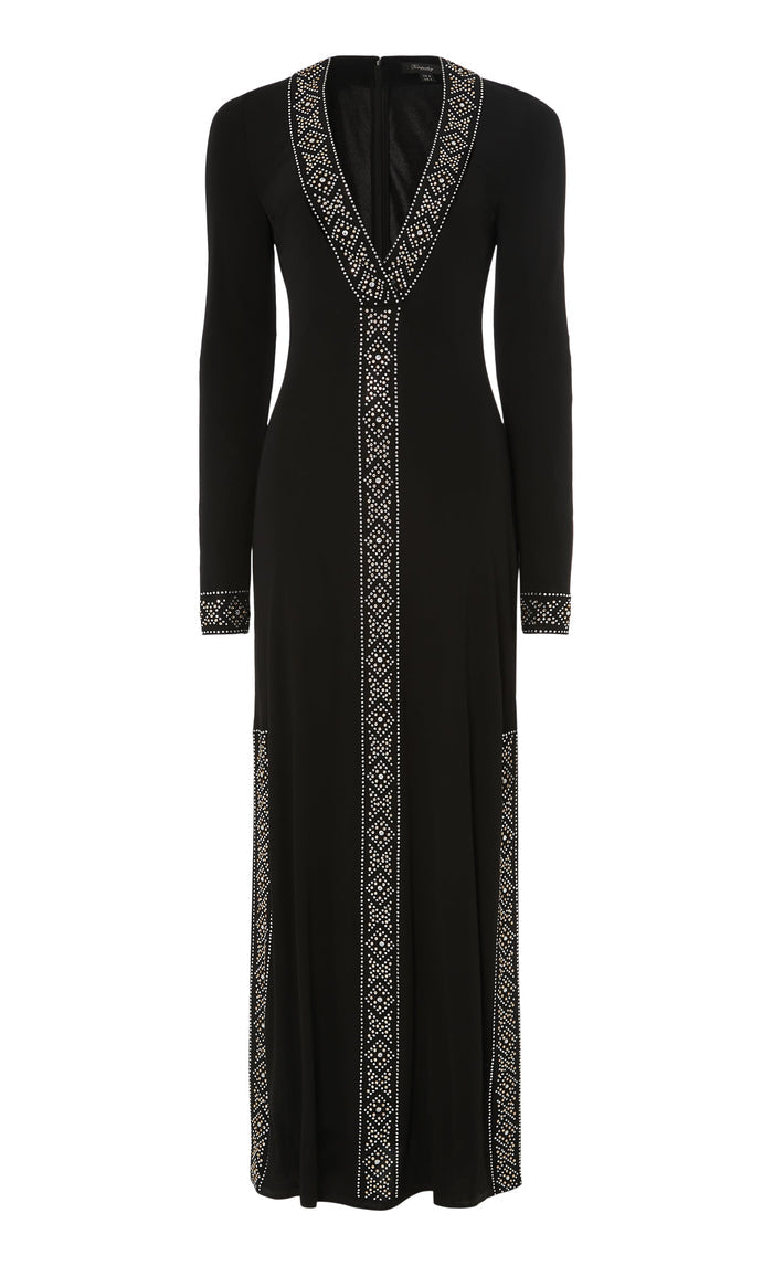 Gallantry V-Neck Dress - Black