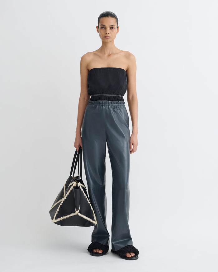 Geb - Okobor™ Alt-Leather Pants - Steel Blue