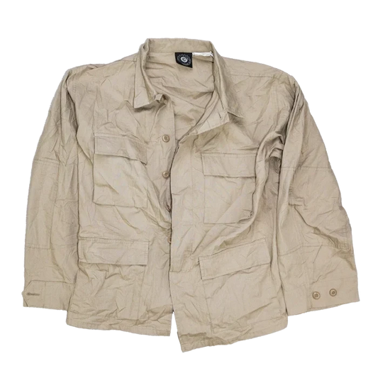 Genuine Gear Tan Ripstop BDU Shirt - XLarge Regular - Army & Outdoors - Field Shirts