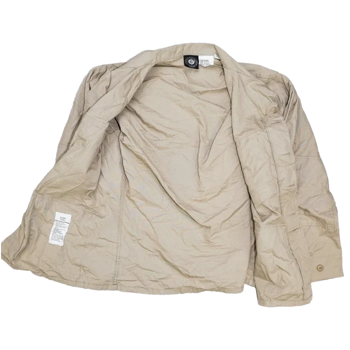 Genuine Gear Tan Ripstop BDU Shirt - XLarge Regular - Army & Outdoors - Field Shirts