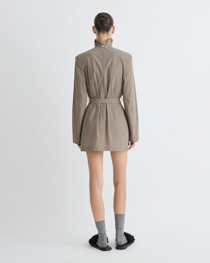 Geradine - Mini dress - Brown/Creme