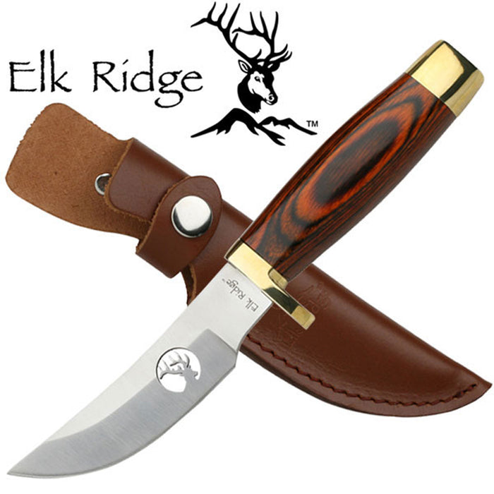 GIFTS INFINITY Free Engraving Custom 7.5" Pocket Fixed Blade Knife with Full Tang Wood Handle with Nickel Silver Bolster