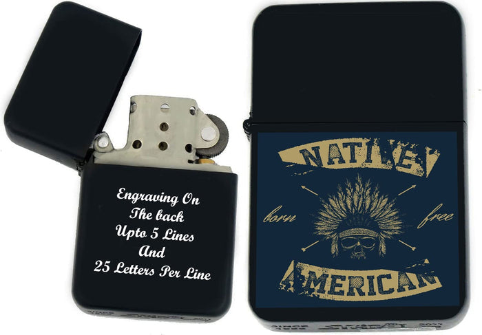 GIFTS INFINITY-Personalized Bikers Motor Cycle Speed Racers Lighters–Black Matt(MC-31)