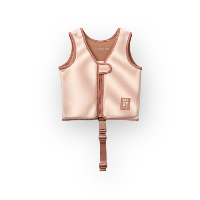 Gilet de flottaison | Rayures rose