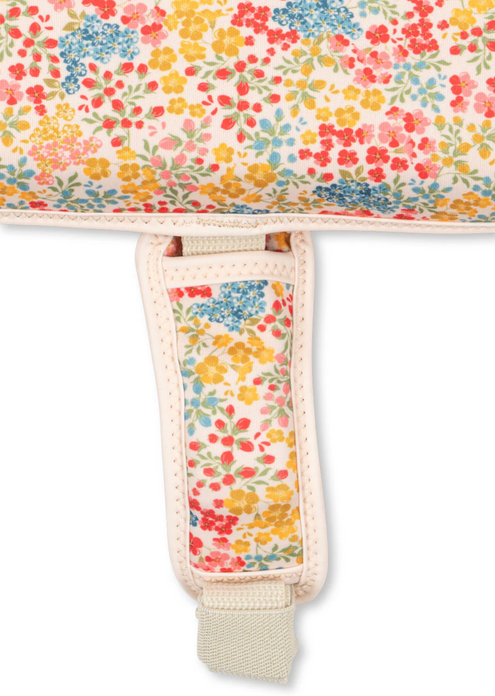 Gilet de natation avec brassards | Fleurs colorées