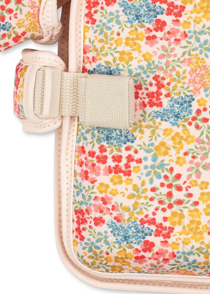 Gilet de natation avec brassards | Fleurs colorées