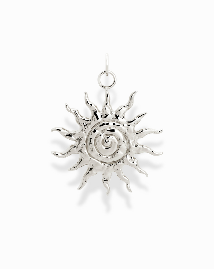 Gillian Spiral Sun Charm - Mod + Jo - Jewelry built to last, advanced plating technology