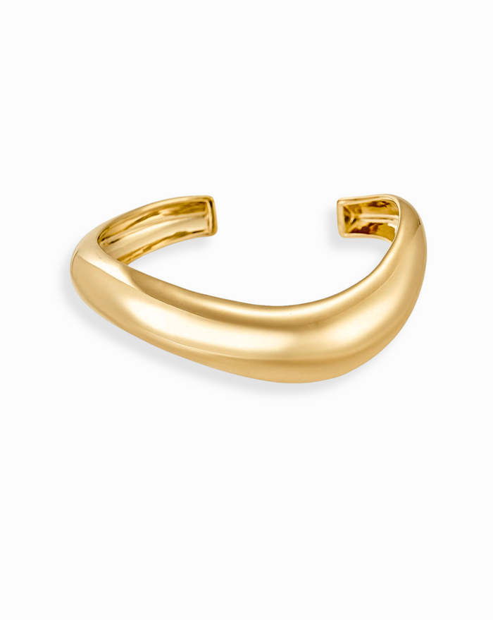Giselle Domed Cuff Bracelet - Mod + Jo - Jewelry built to last, advanced plating technology