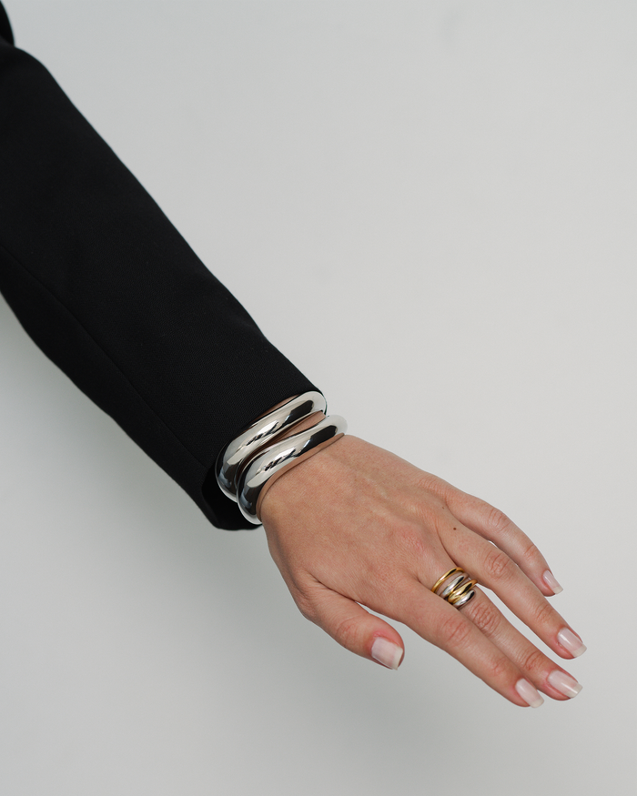 Giselle Domed Cuff Bracelet - Mod + Jo