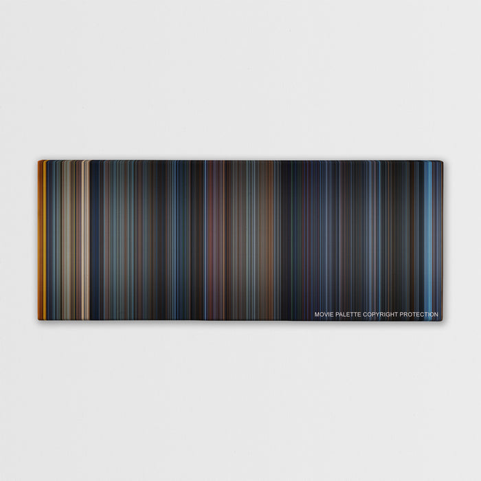 Godzilla color palette canvas print: thousands of thin vertical stripes of color