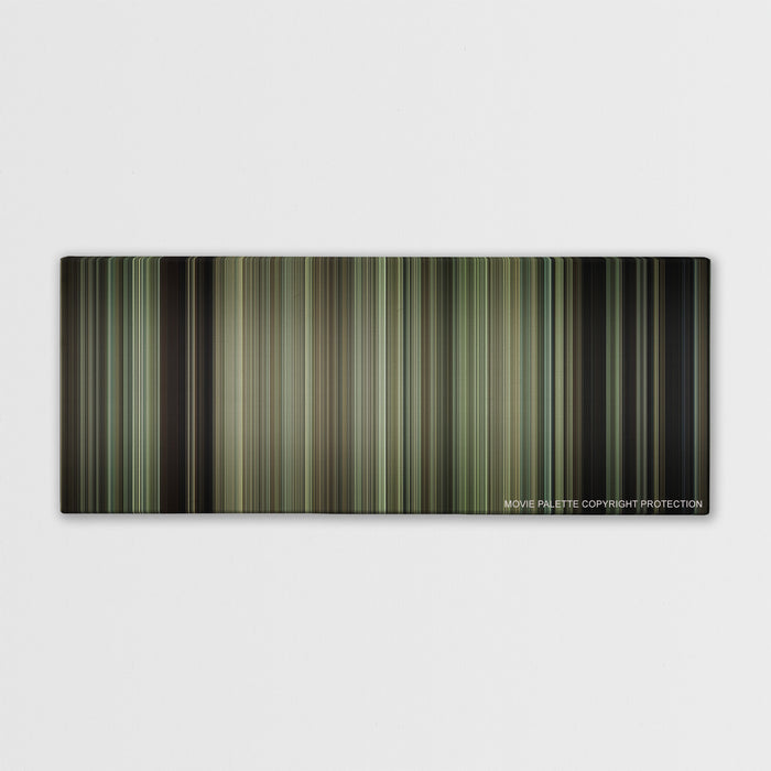 Gran Torino color palette canvas print: thousands of thin vertical stripes of color