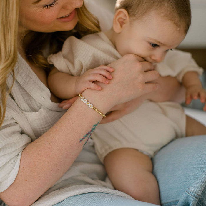 GRANDMA Bracelet - Ivory - Wee Bee Baby Boutique