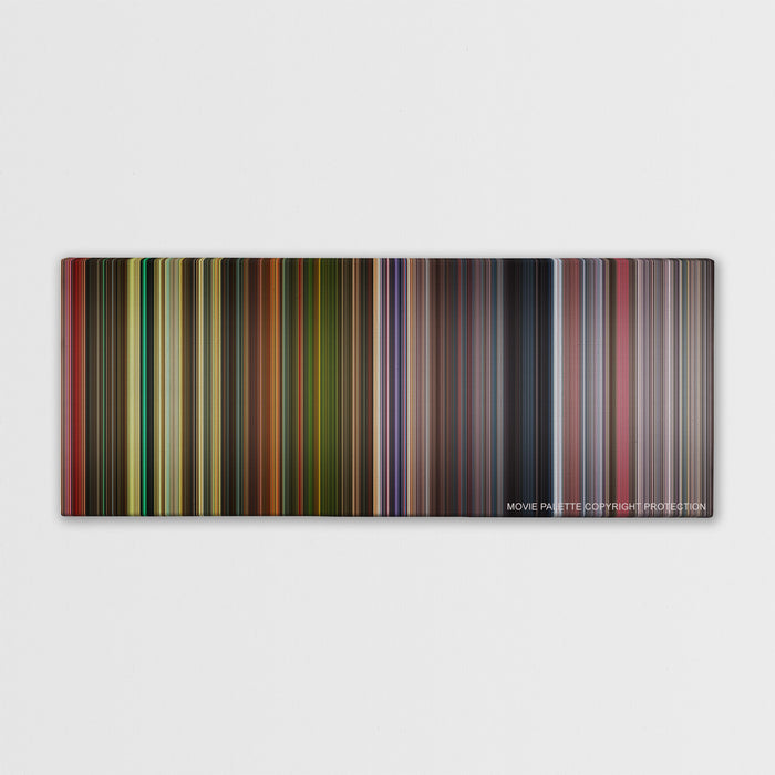 Grindhouse color palette canvas print: thousands of thin vertical stripes of color