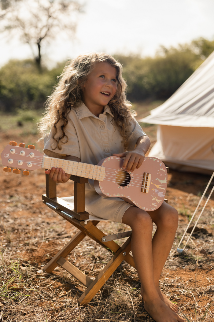 Guitare en bois | Rose