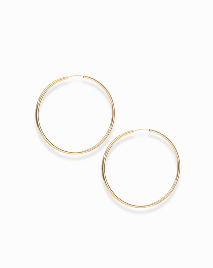 Gwen Classic Hoops - Mod + Jo - Jewelry built to last, advanced plating technology