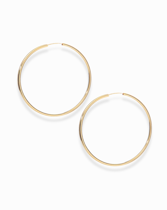 Gwen Classic Hoops - Mod + Jo - Jewelry built to last, advanced plating technology