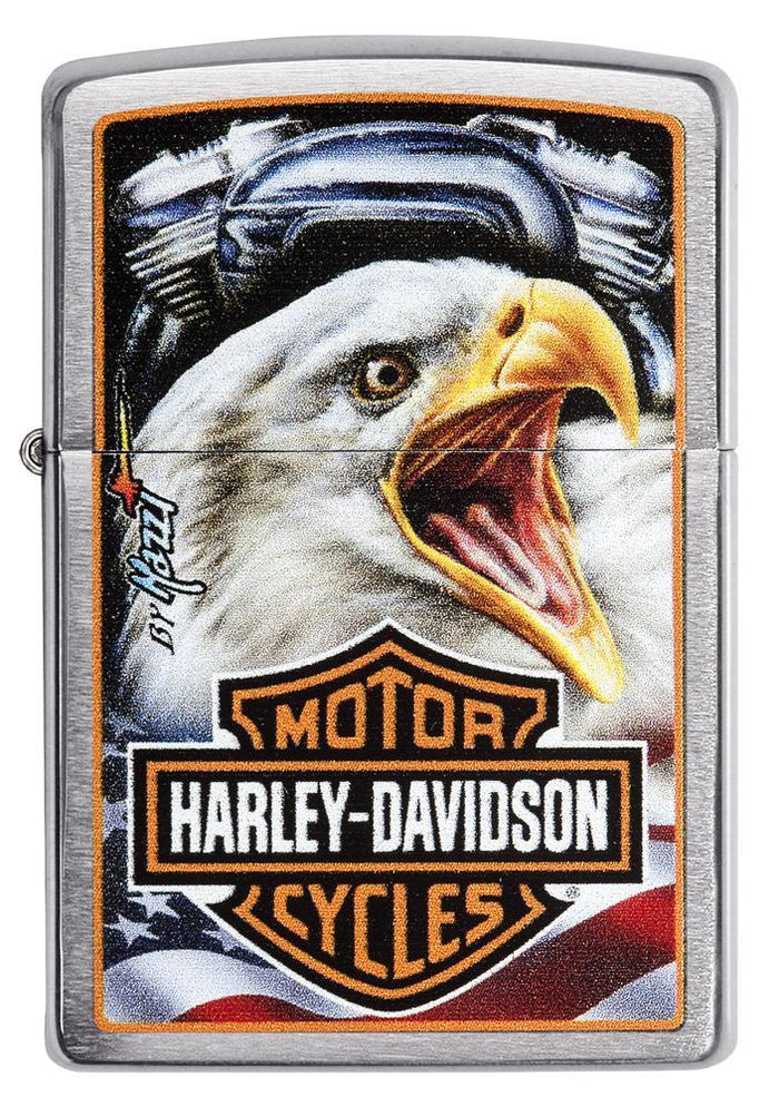 29449, Harley-Davidson/Mazzi Americana Eagle, Color Image, Brushed Chrome, Classic Case