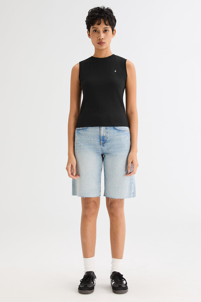 Orolay High Neck Tank Tops Sleeveless Workout #color_black