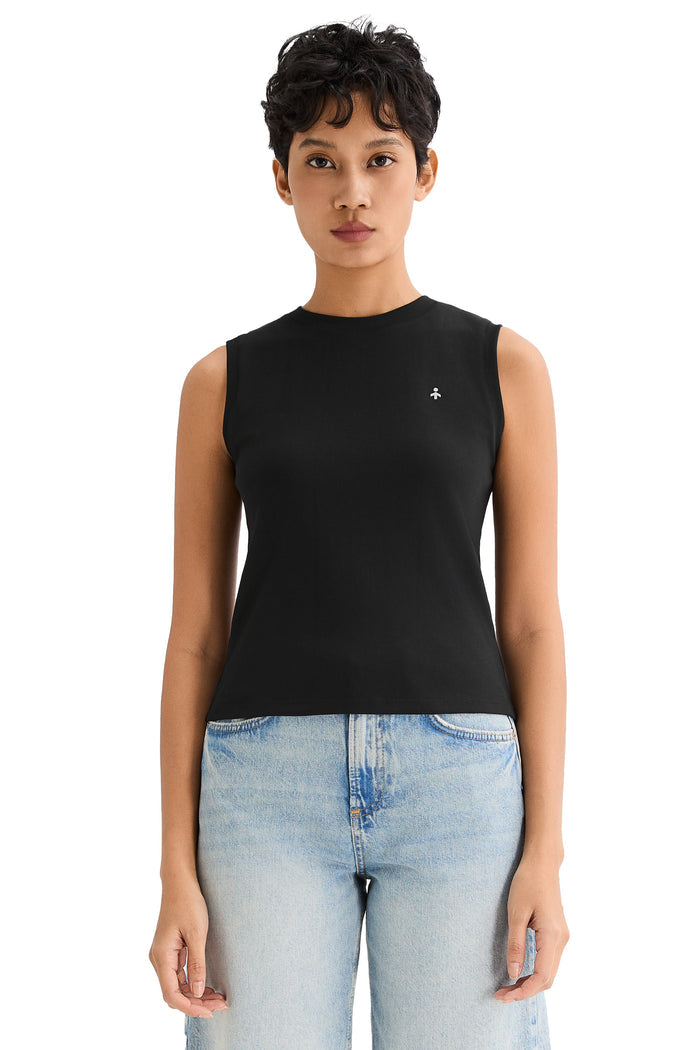 Orolay High Neck Tank Tops Sleeveless Workout #color_black
