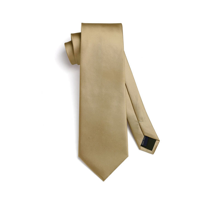 Solid Tie Handkerchief Clip - BEIGE