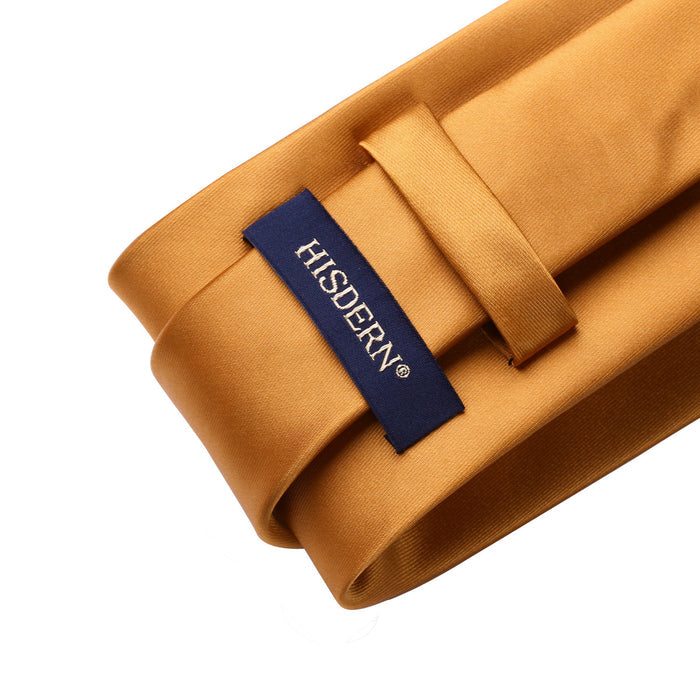 Solid Tie Handkerchief Set - CHAMPAGNE