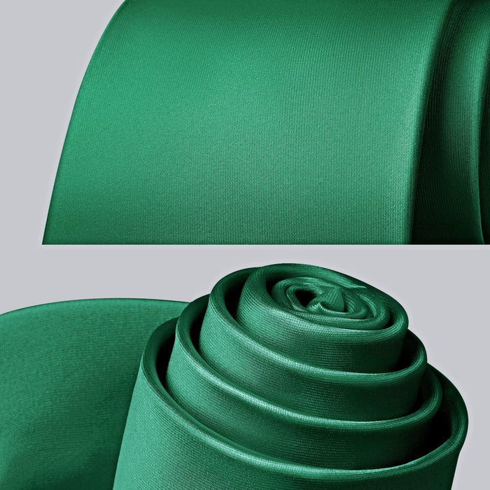 Solid Tie Handkerchief Clip - GREEN