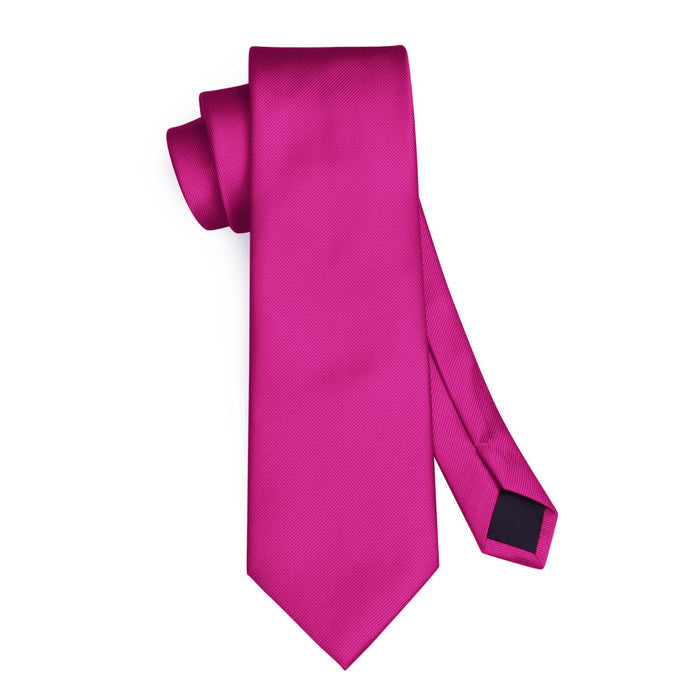 Solid 3.35 inch Tie Handkerchief Set - L-GREY DARK
