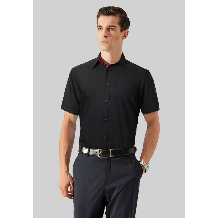 Men's Short Sleeve with Pocket - B1-BLACK R