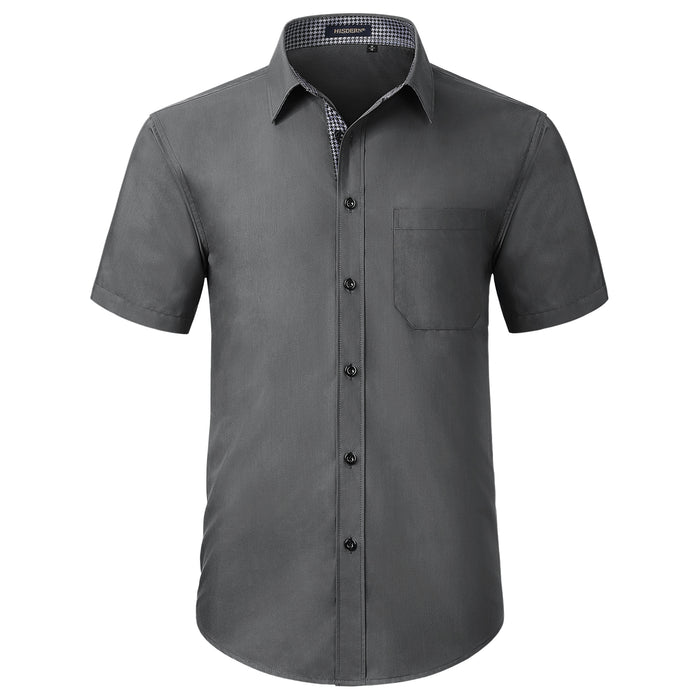 Men's Short Sleeve with Pocket - B1-GRAY