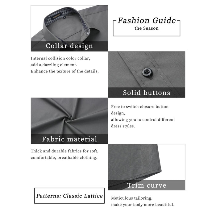 Men's Short Sleeve with Pocket - B1-GRAY