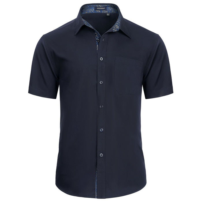 Men's Short Sleeve with Pocket - A1-NAVY BLUE