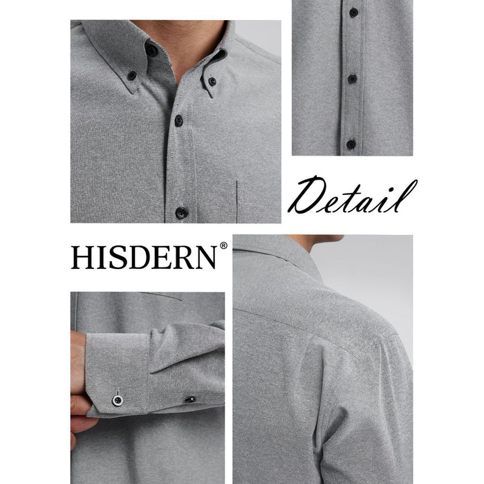 Men's Dress Shirt with Pocket - GREY